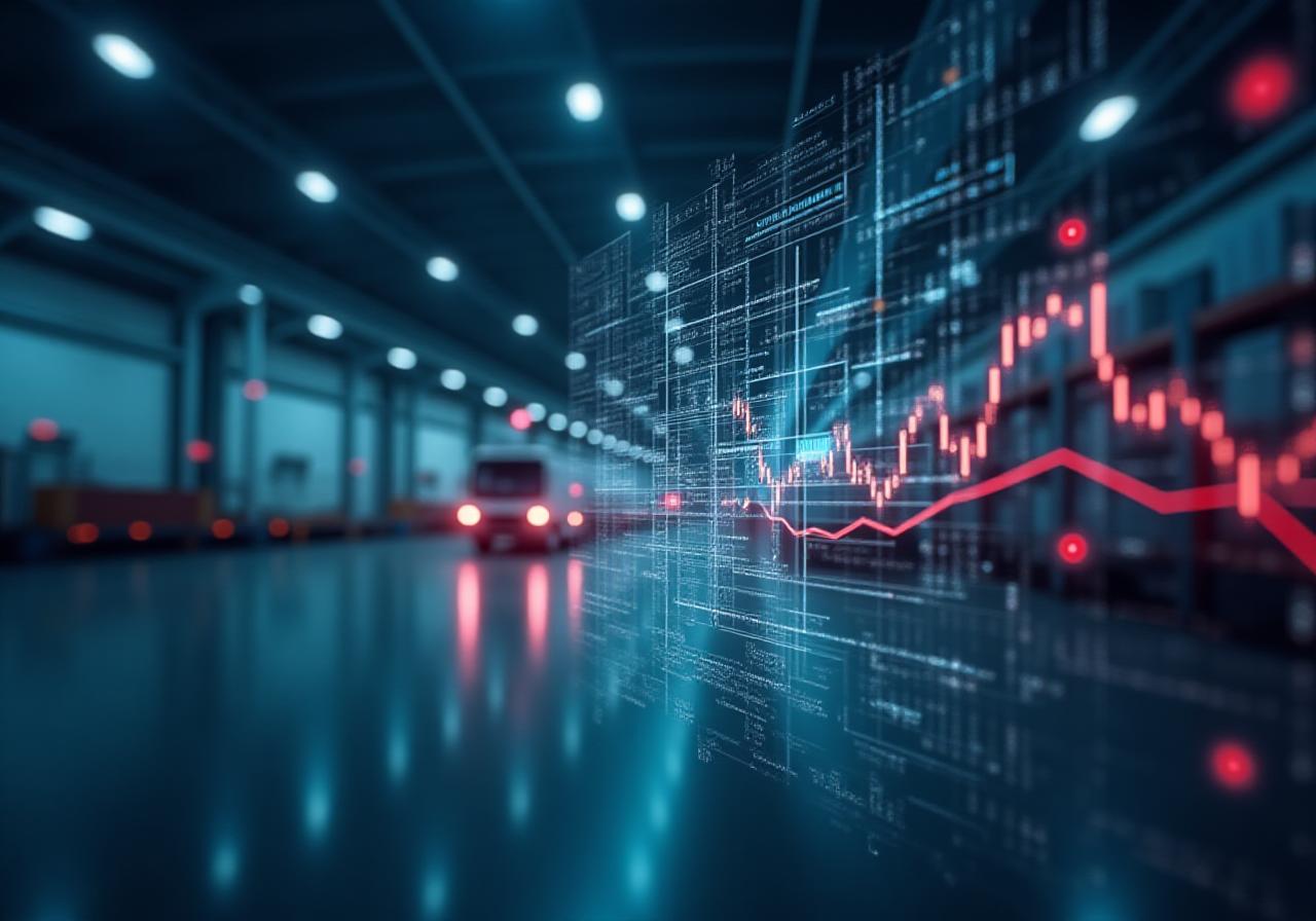 Secure data visualization in a logistics hub